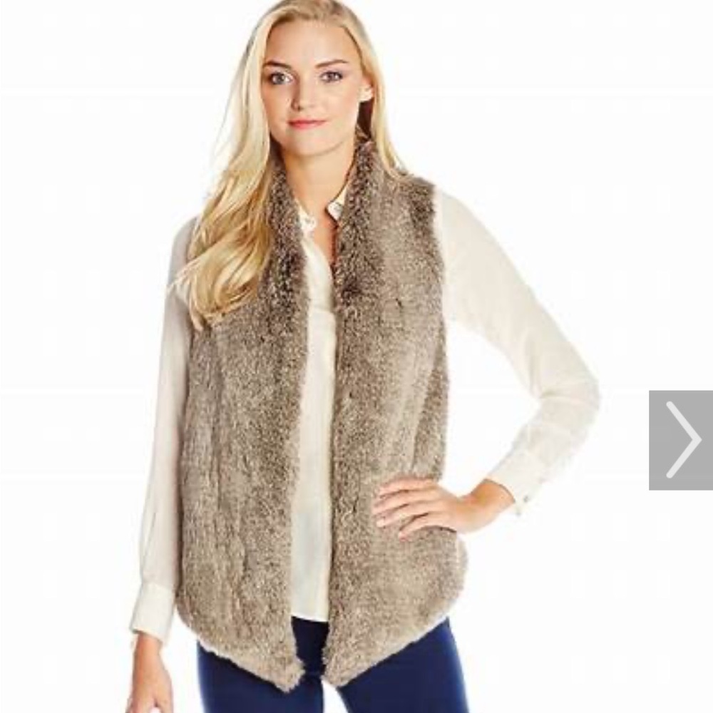 Tart Collections Faux Fur Vest Size Small